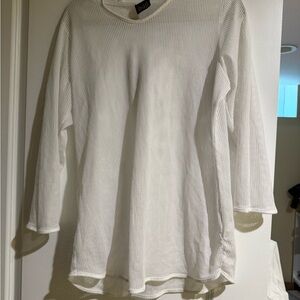 Dotti White Mesh Swim Coverup